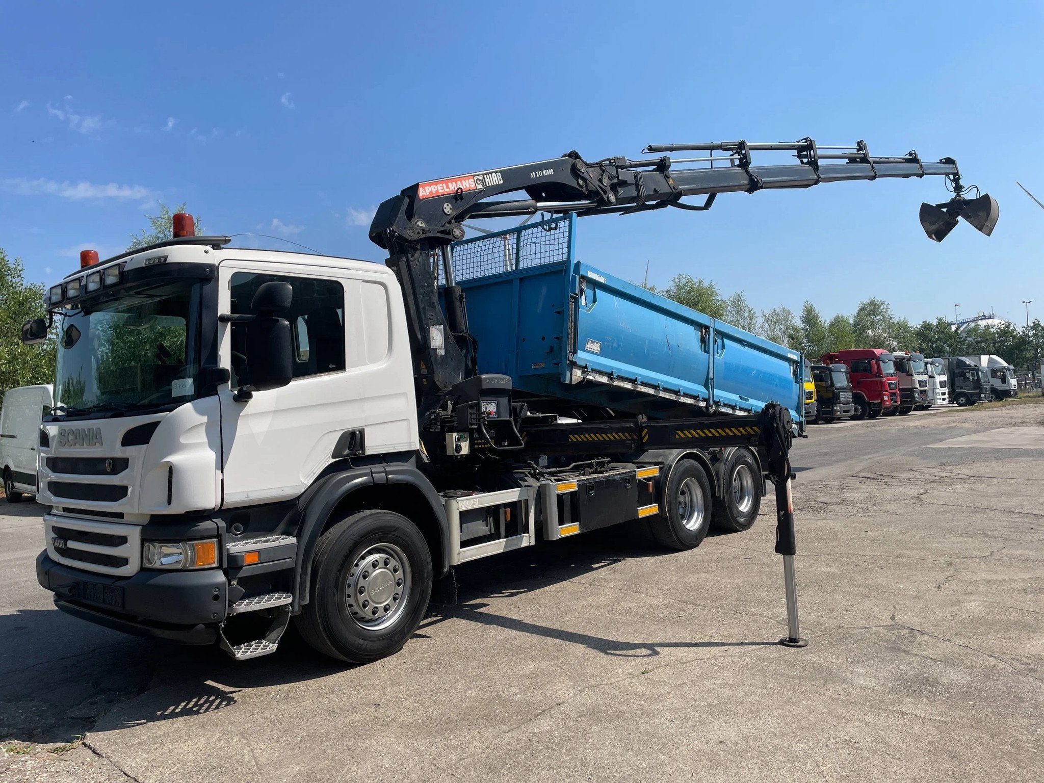 Scania P400 Kipper 6x4 Hiab 211-Ep 5 - Remote, Euro 5, Achat, Boîte manuelle, Diesel