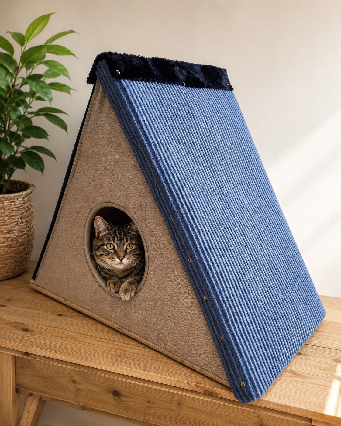 Houten hut, Ophalen