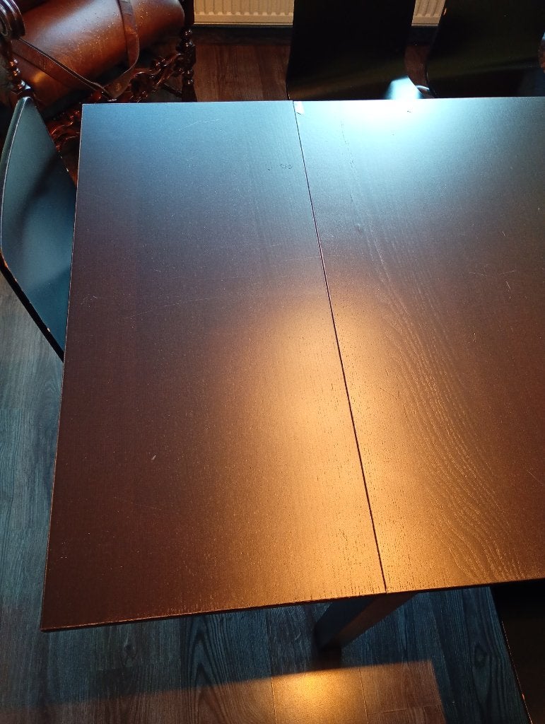 Tafel met 4 stoelen, Ophalen, Gebruikt, Vierkant, 50 tot 100 cm