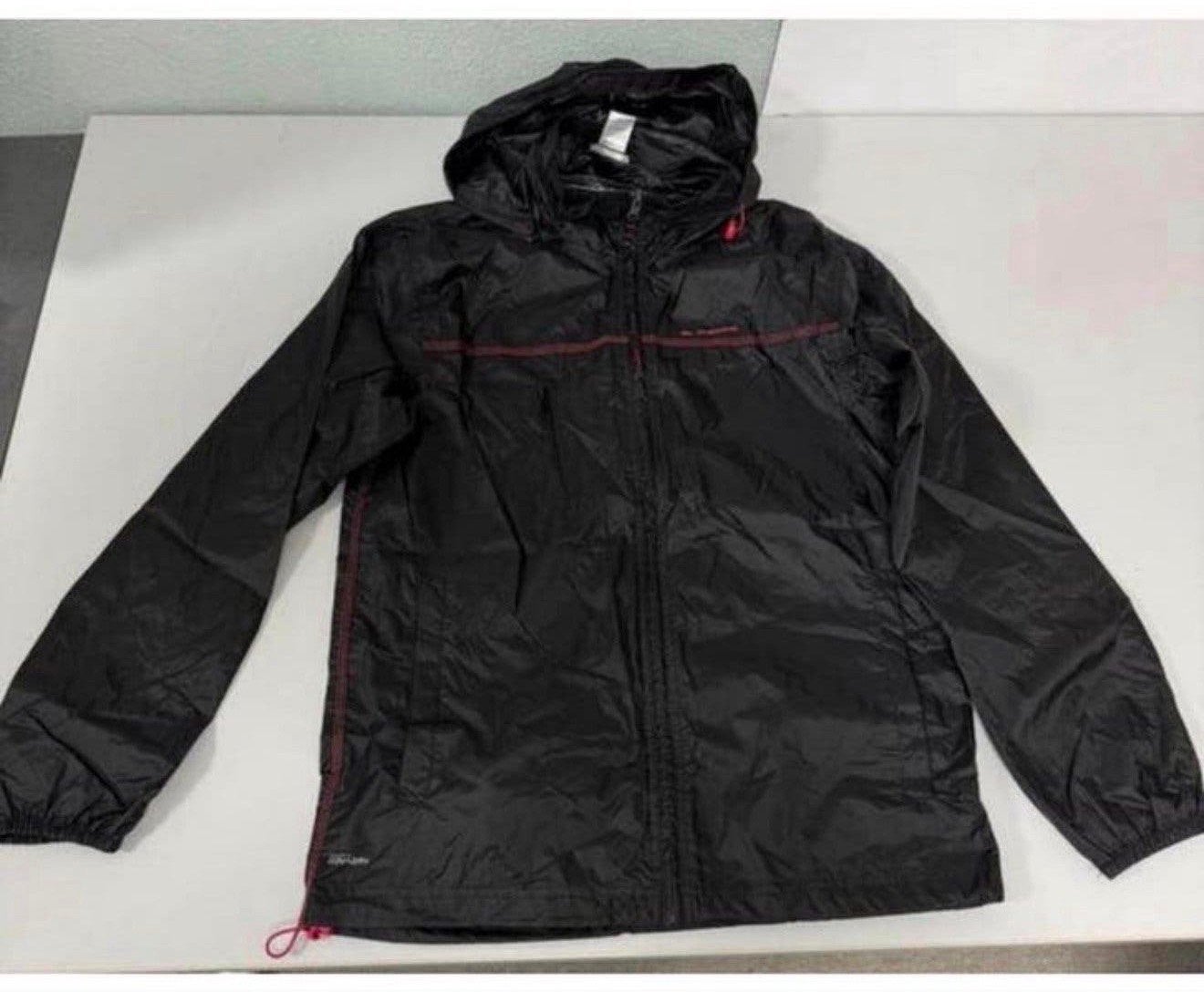 Quechua zwarte regenjas dames jas jack S zwart windstopper, Ophalen of Verzenden, Zo goed als nieuw, Regenjas, Dames