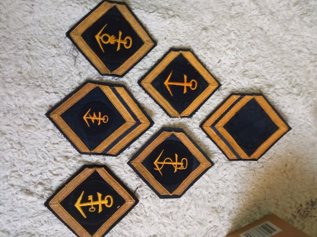 Militaria Bundeswehr Lot de 6 Patchs d'Activité de la Marine, Collections, Envoi, Marine, Ruban, Médaille ou Ailes