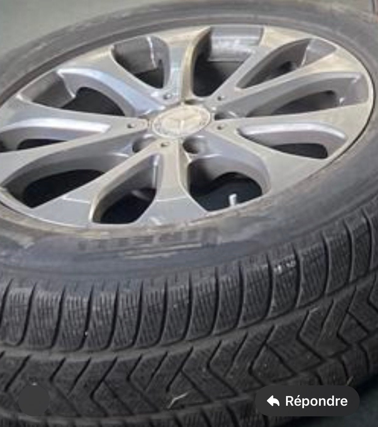 MERCEDES GLC W253 4 PNEUS JANTES ALUM 19X8.0 A2534012200 OE, Pneus hiver, Utilisé, Jante(s), 19 pouces