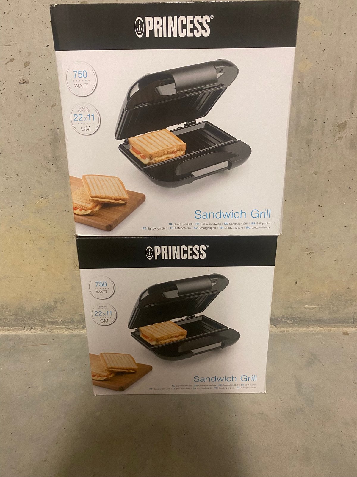 Deux grils à sandwich Princess, Electroménager, Enlèvement ou Envoi, Neuf
