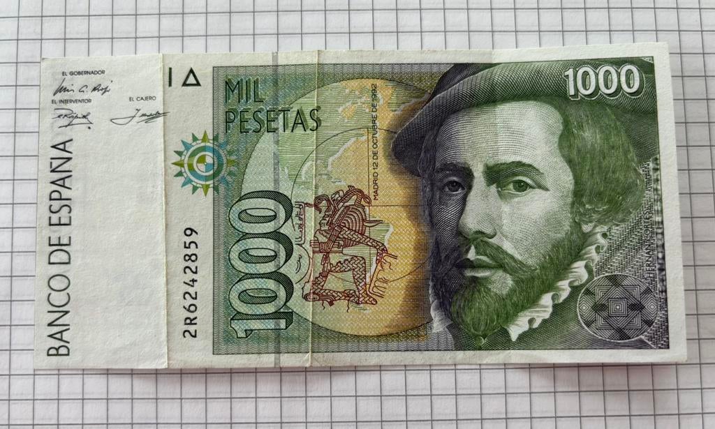 Billet de 1.000 Pesetas 1992, Enlèvement ou Envoi, Autres pays, Billets en vrac