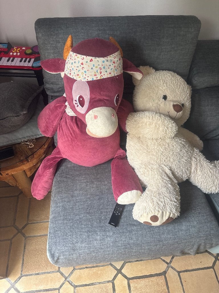 Peluches grandes, Enfants & Bébés, Jouets | Peluches, Enlèvement, Utilisé, Vache
