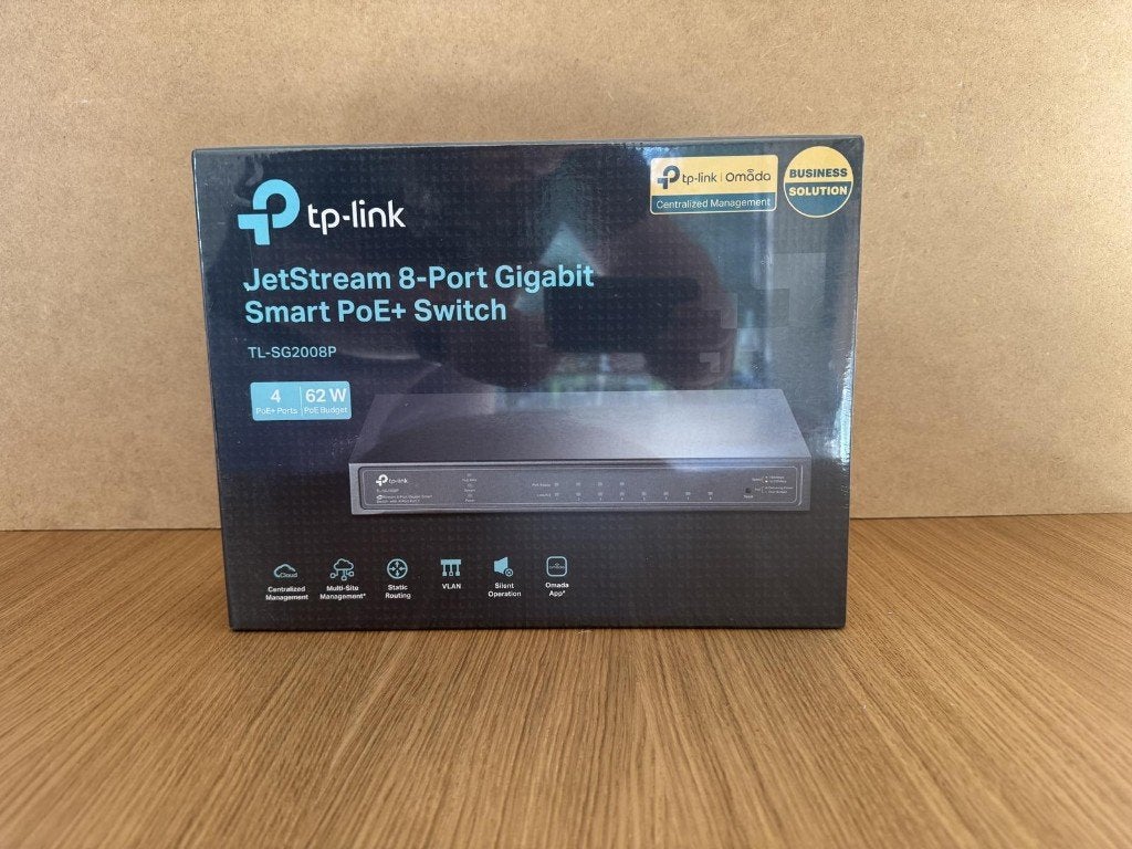 TP-Link Omada SG2008P – 8 poorten, 4 PoE+ compleet, Computers en Software, Ophalen, Gebruikt