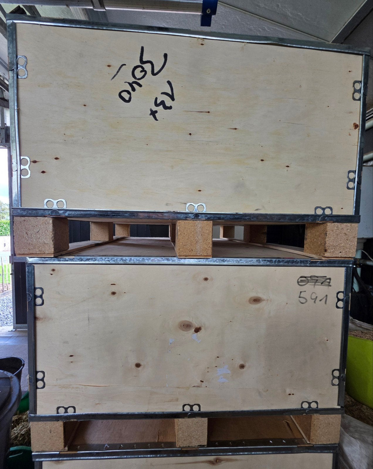 Pallet boxen te koop, Bricolage & Construction, Casiers & Boîtes, Enlèvement