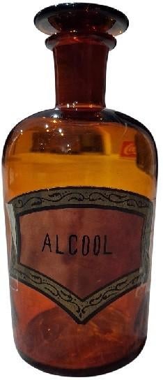 "alcool" apothekersfles., Ophalen of Verzenden