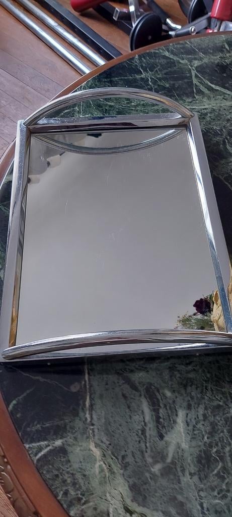 Plateau de service miroir de style art déco., Envoi