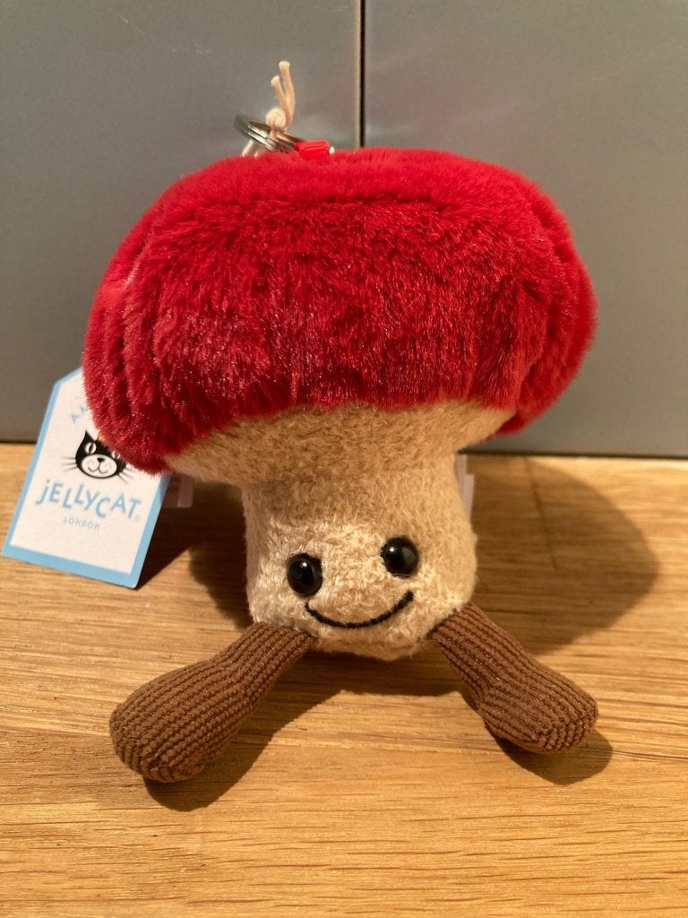 Porte-clés Jellycat Mushroom, Jellycat, Overige karakters, Rouge, Comme neuf