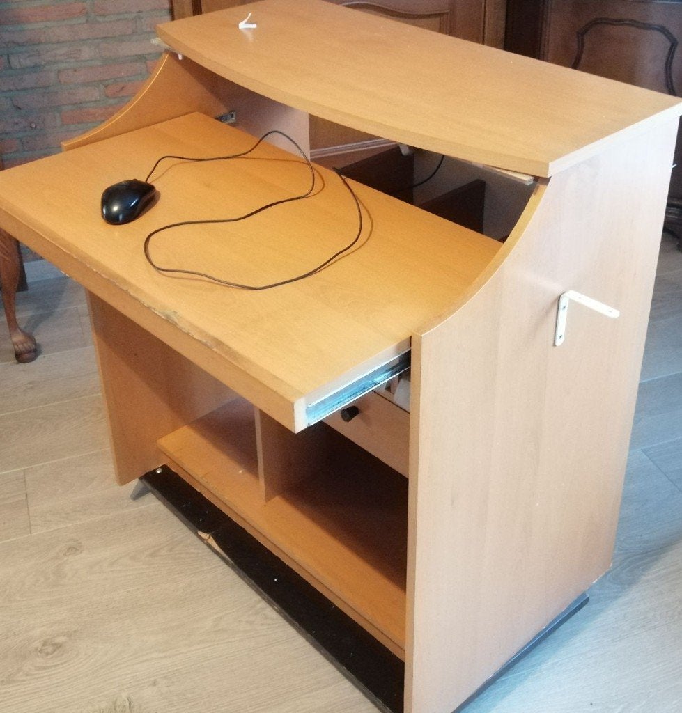 Computer tafel, Maison & Meubles, Enlèvement, Avec roues, Utilisé