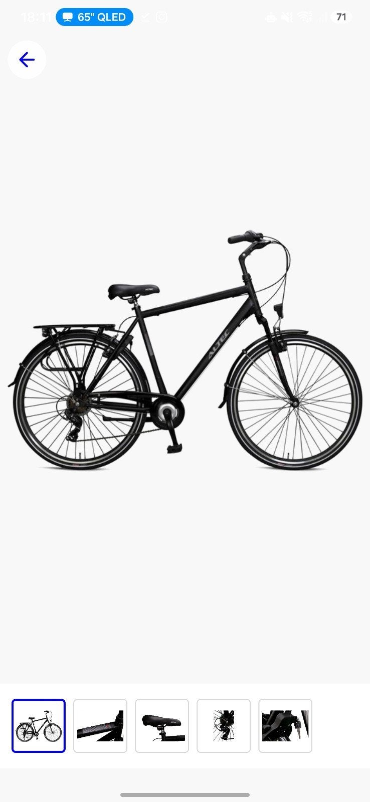 Altec Verona Herenfiets 28 inch 56cm 7v, Ophalen, 28 inch