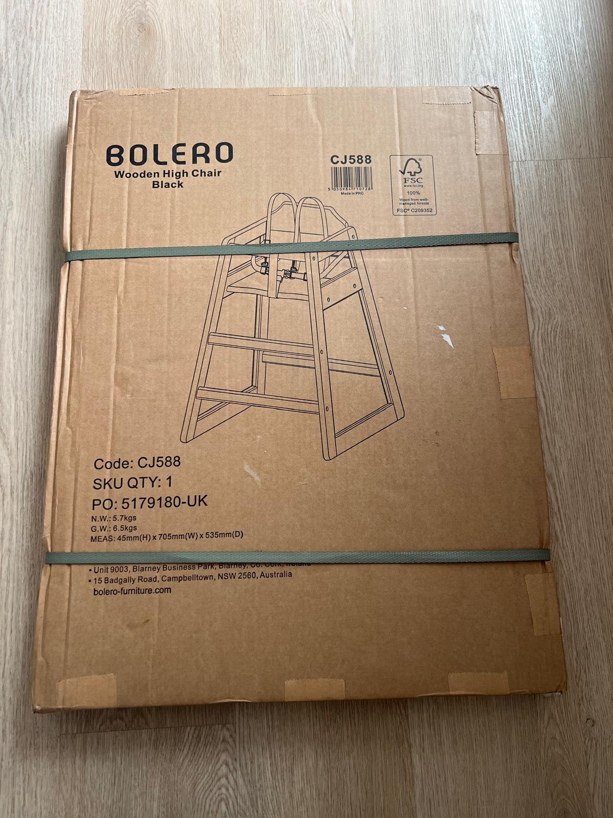 Bolero houten kinderstoel / hoge stoel - Nieuw in doos, Ophalen, Nieuw, Stoel(en)