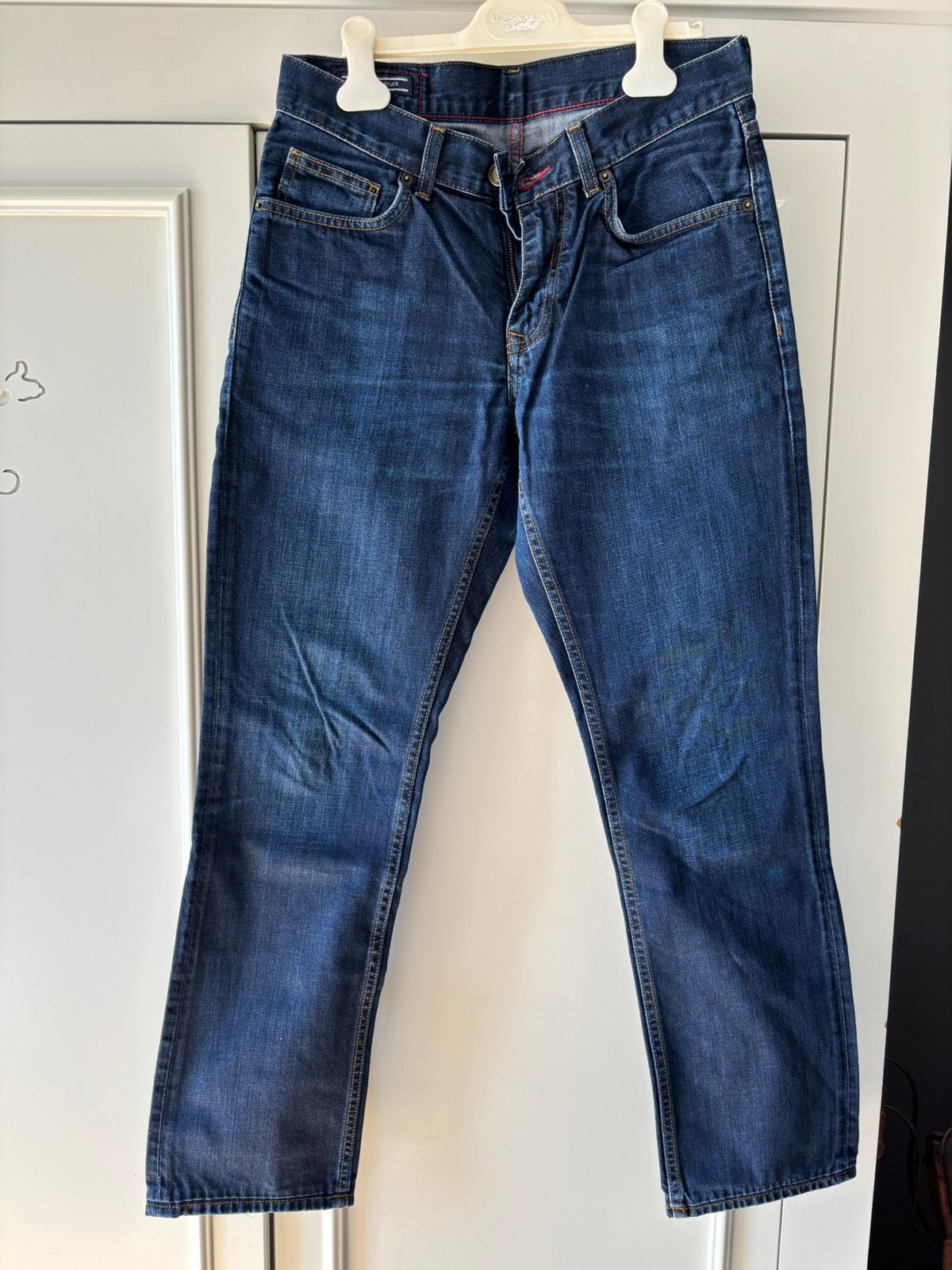 Tommy Hilfiger jeans, Ophalen of Verzenden, Zo goed als nieuw, Blauw, W32 (confectie 46) of kleiner