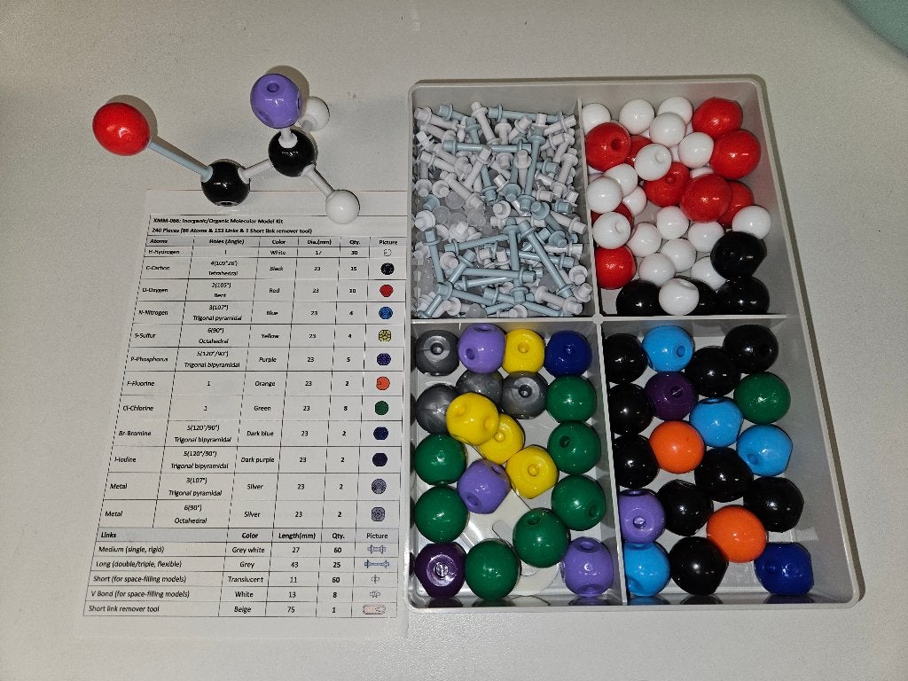 Molecule-model-set, Ophalen, Zo goed als nieuw