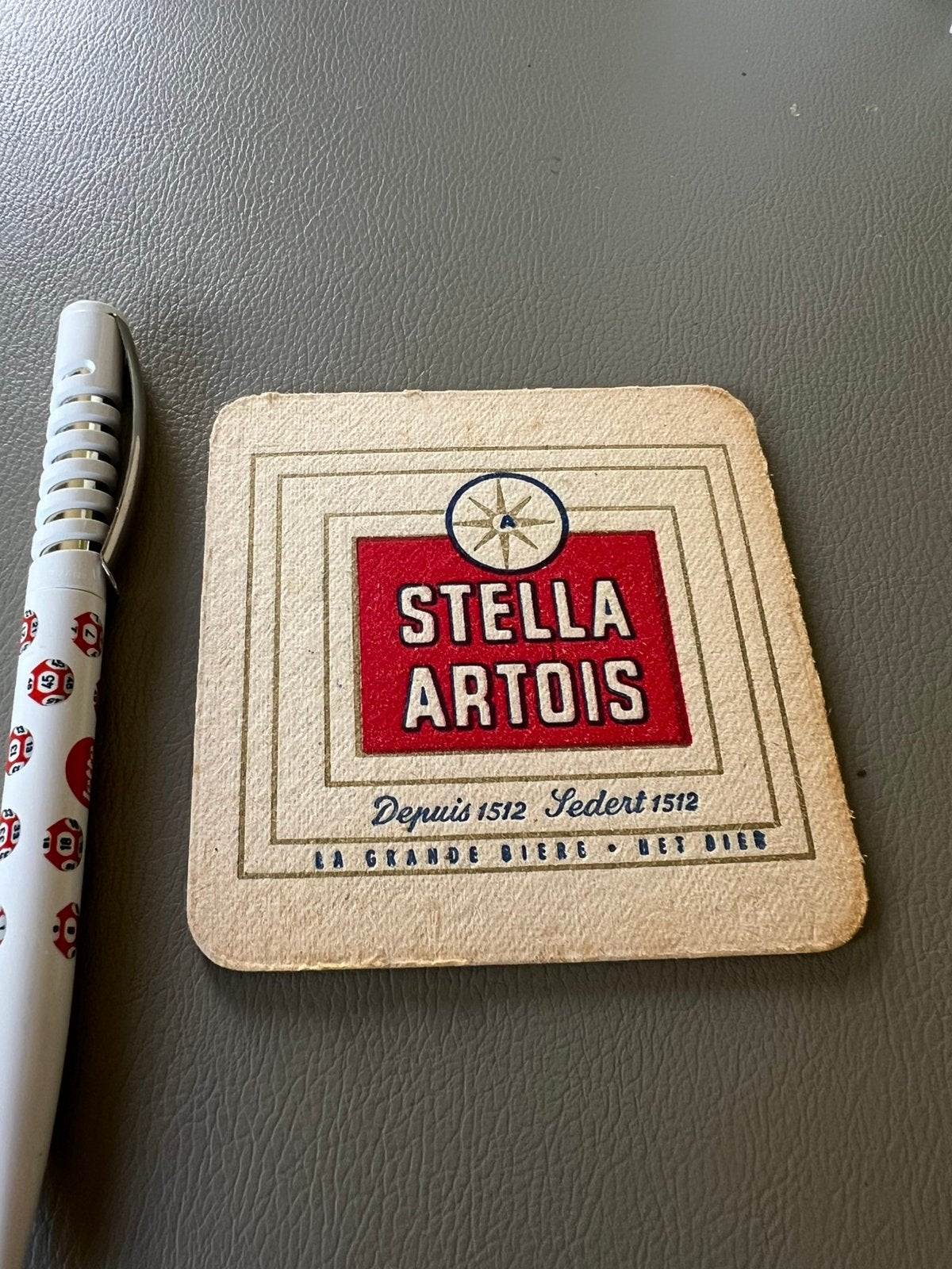 Carte de bières anciennes Stella Artois, Enlèvement ou Envoi, Comme neuf, Stella Artois