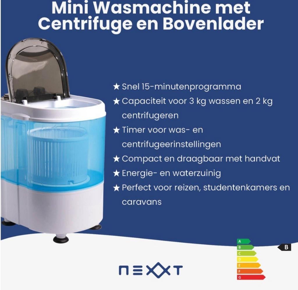 NIEUW MINI WASMACHINE, Enlèvement