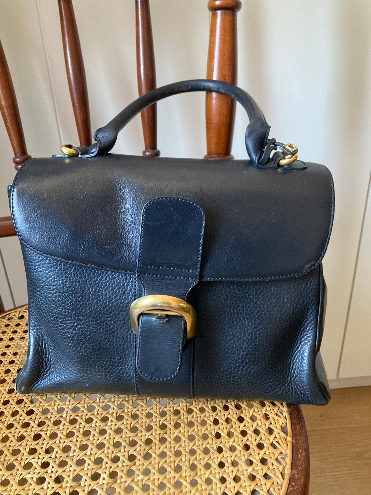 Delvaux Brilliant zwart, Handtassen en Accessoires, Tassen | Damestassen, Gebruikt, Handtas, Zwart, Ophalen of Verzenden