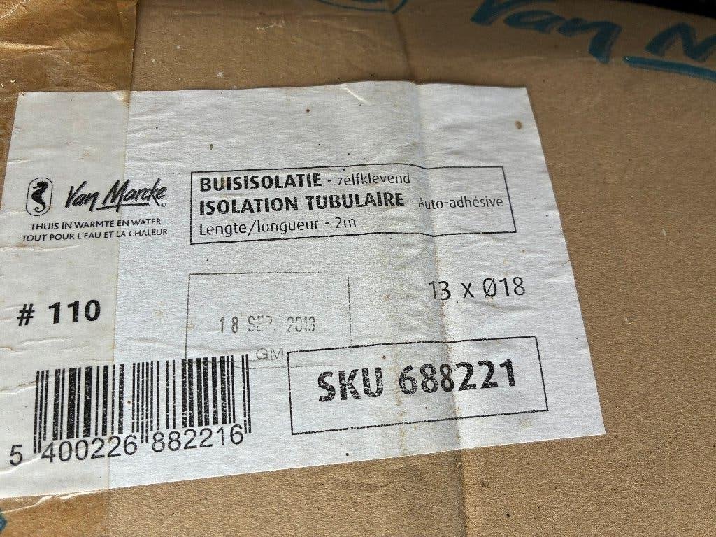 31 isolatiepijp 13*18 mm lengte 2000 mm, Doe-het-zelf en Bouw, Isolatie en Afdichting, Ophalen, Nieuw, Piepschuim (Tempex), Minder dan 4 cm