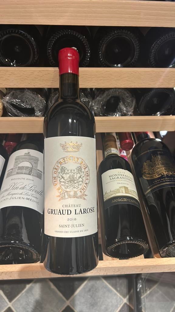 Chateau Gruaud Larose 2018, Frankrijk, Ophalen of Verzenden, Zo goed als nieuw, Rode wijn