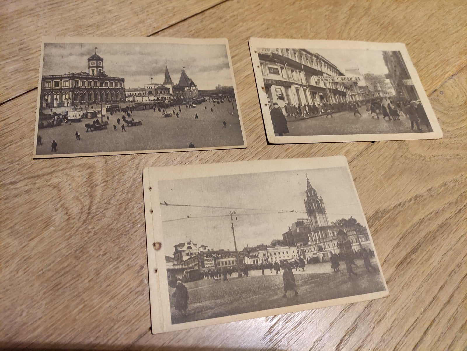 3X Moskou USSR, Verzamelen, Ophalen of Verzenden