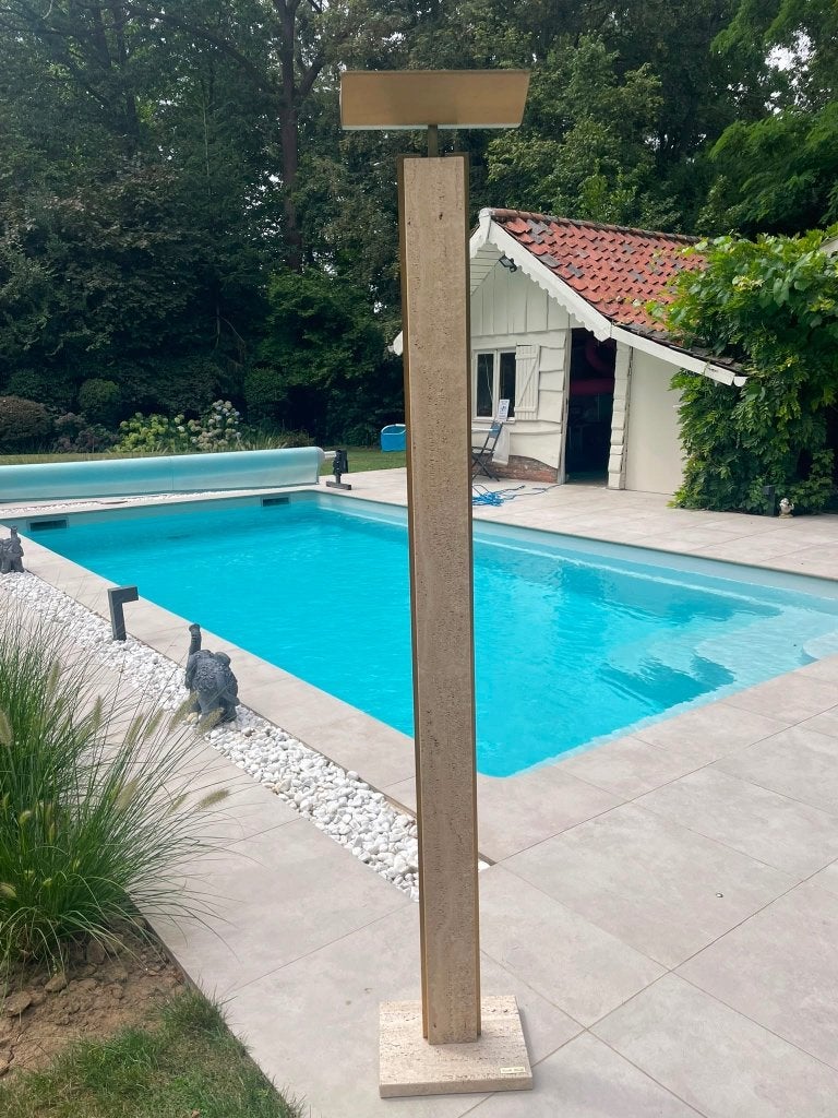 Lampadaire en marbre, Enlèvement, Utilisé