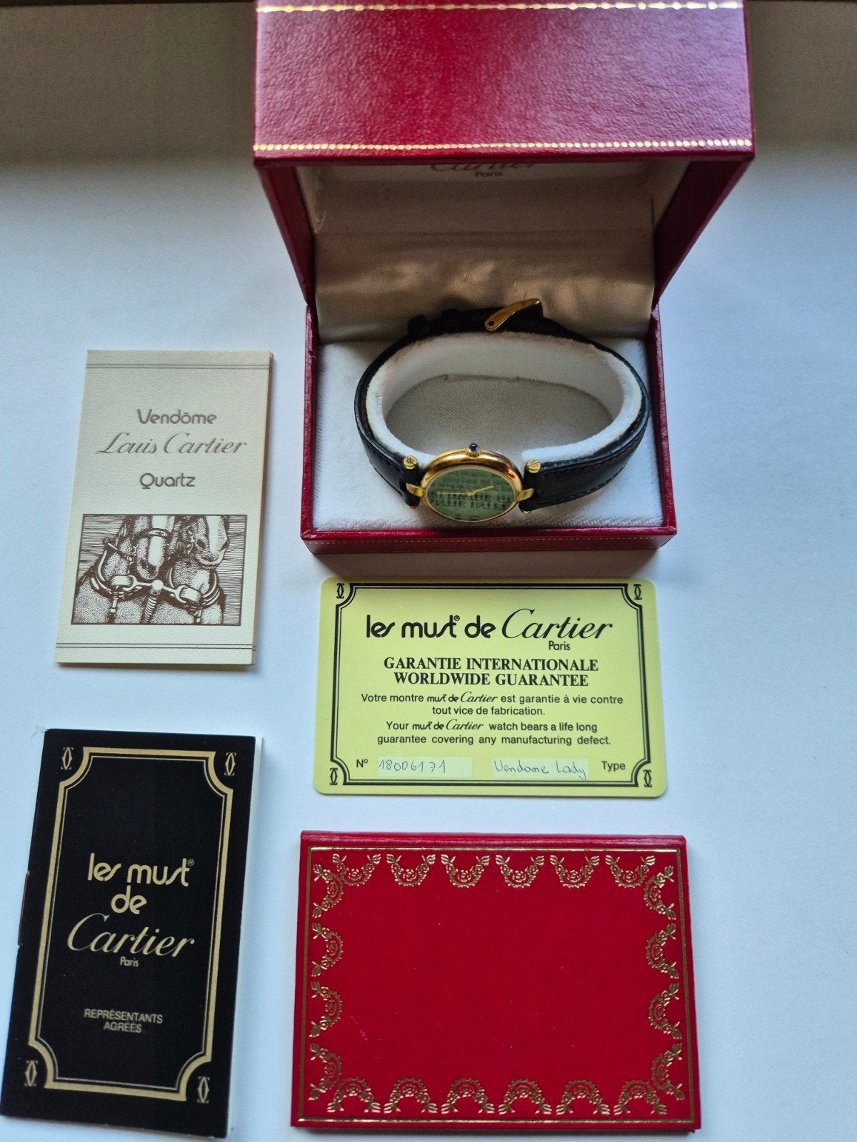 CARTIER VENDOME LADY FULL SET 1983, Bijoux, Sacs & Beauté, Montres | Femmes, Enlèvement, Utilisé, Montre-bracelet, Autres marques