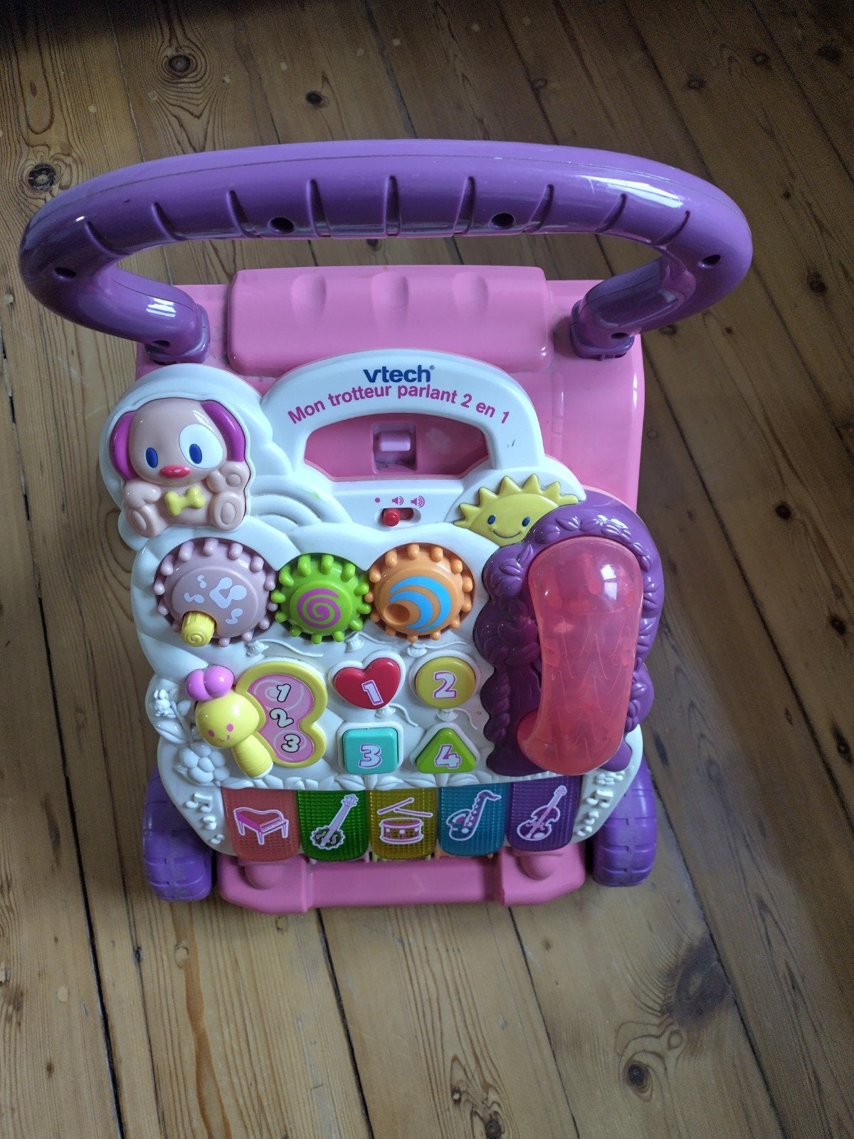 VTech trotteur parlant, Enlèvement, Utilisé