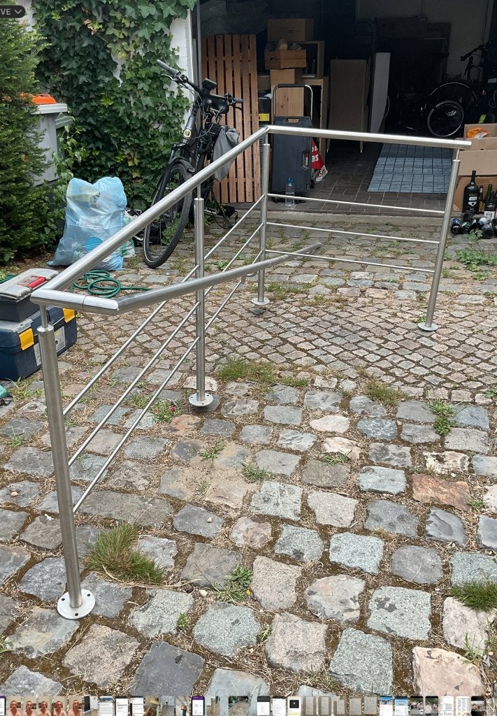 inox balustrade, Ophalen, Zo goed als nieuw