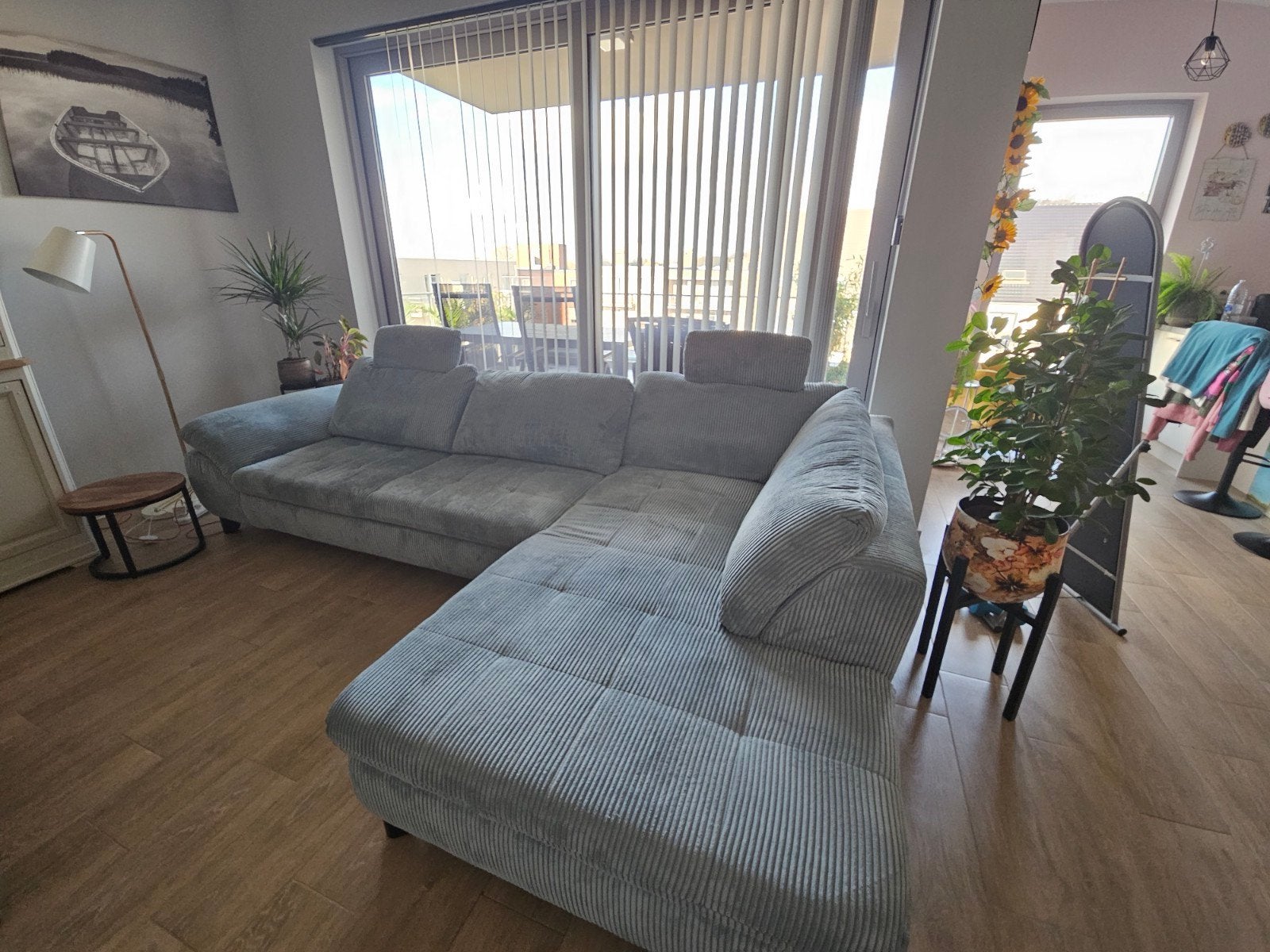 Hoeksalon met slaapfunctie, Ophalen, Gebruikt, Stof, Moderne