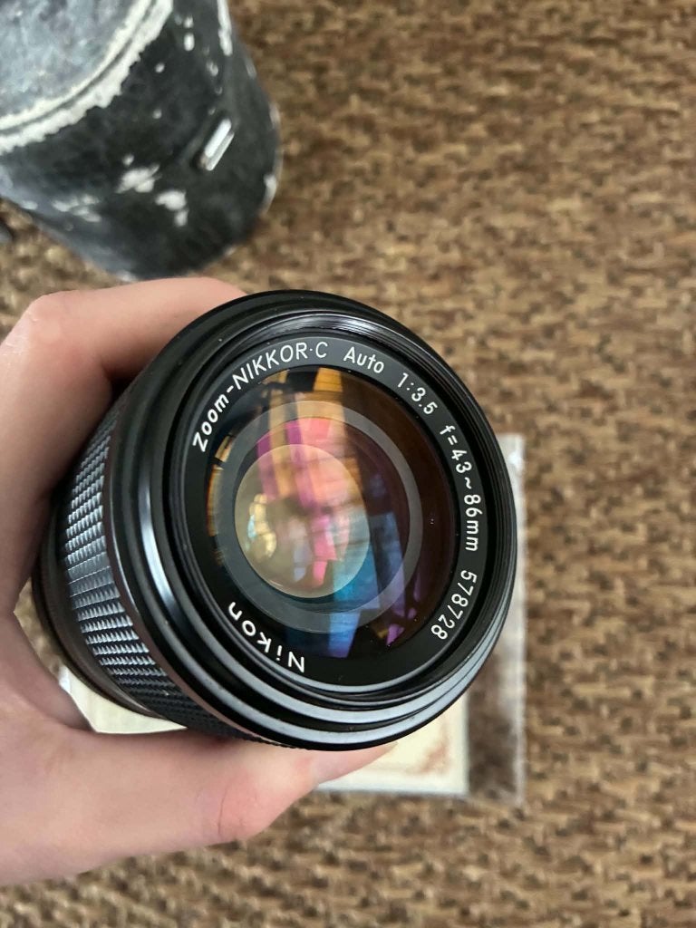 Zoom Nikkor C AUTO 43-86mm f 3.5 lens (Pre-AI), Gebruikt, Nikon, Ophalen of Verzenden, Zoom
