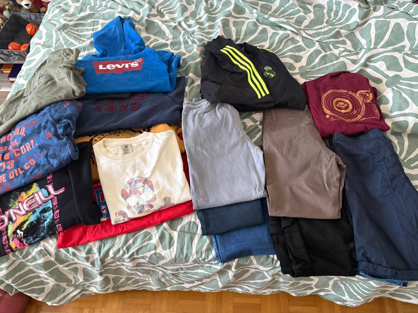 Pakket jongenskledij 14 jaar maat 164, Enlèvement, Comme neuf, Taille 164