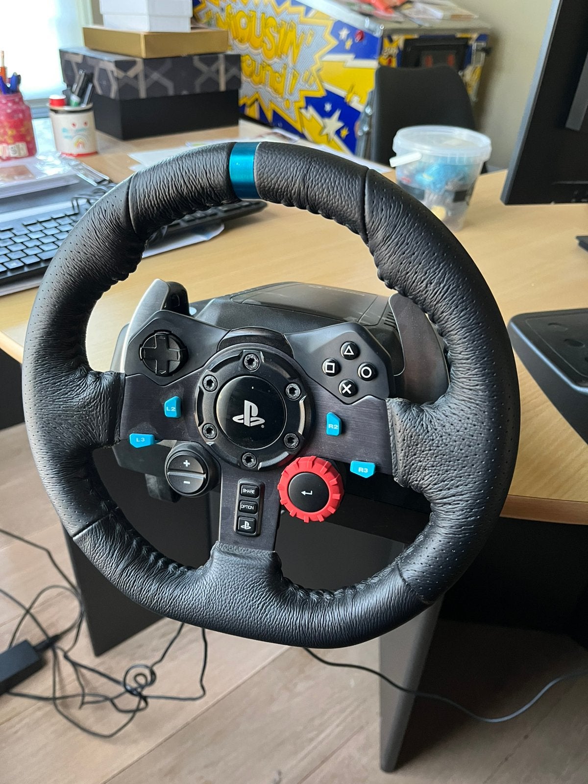 Playstation stuur en pedalen, Games en Spelcomputers, Spelcomputers | Sony Consoles | Accessoires, Ophalen, Zo goed als nieuw