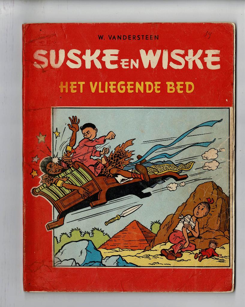 Suske en Wiske - Het vliegende bed 1e druk 1959 goed, Willy Vandersteen, Une BD, Utilisé, Envoi