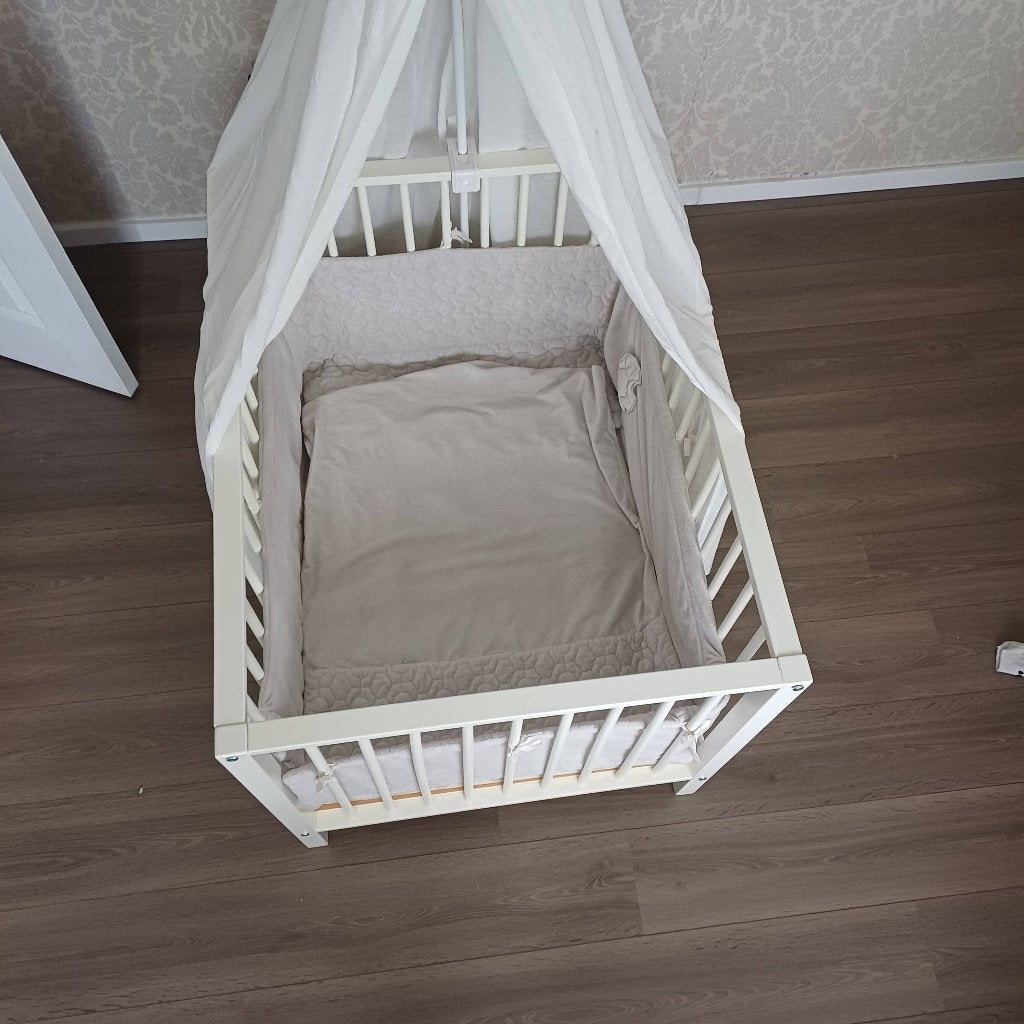 Baby park/bed, Ophalen, Zo goed als nieuw, Rechthoekig