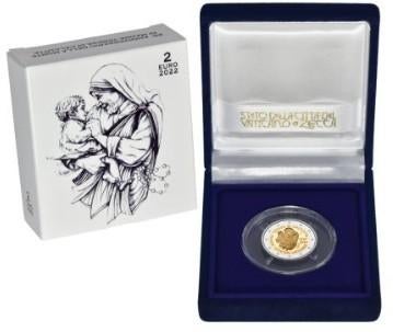 2 euro Vaticaanstad 2022 Moeder Teresa Proof, Ophalen of Verzenden, Vaticaanstad, 2 euro