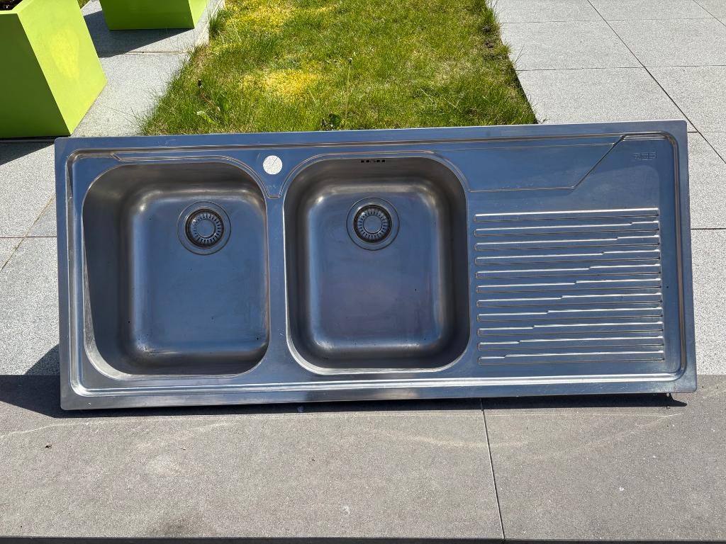 Afwasbak inox, Huis en Inrichting, Ophalen, Gebruikt