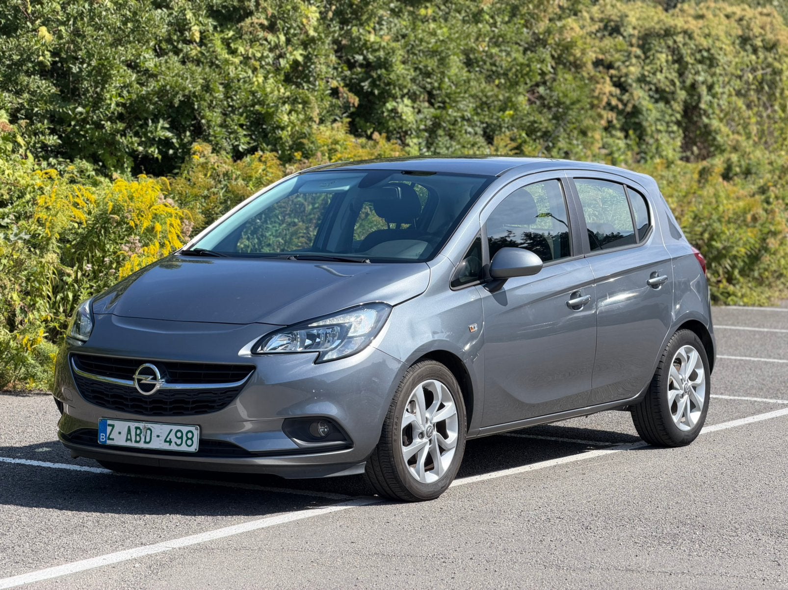 opel corsa 1.4 benzine 2017 86462 km navi, Autos, Opel, Argent ou Gris, Achat, Euro 6, Entreprise