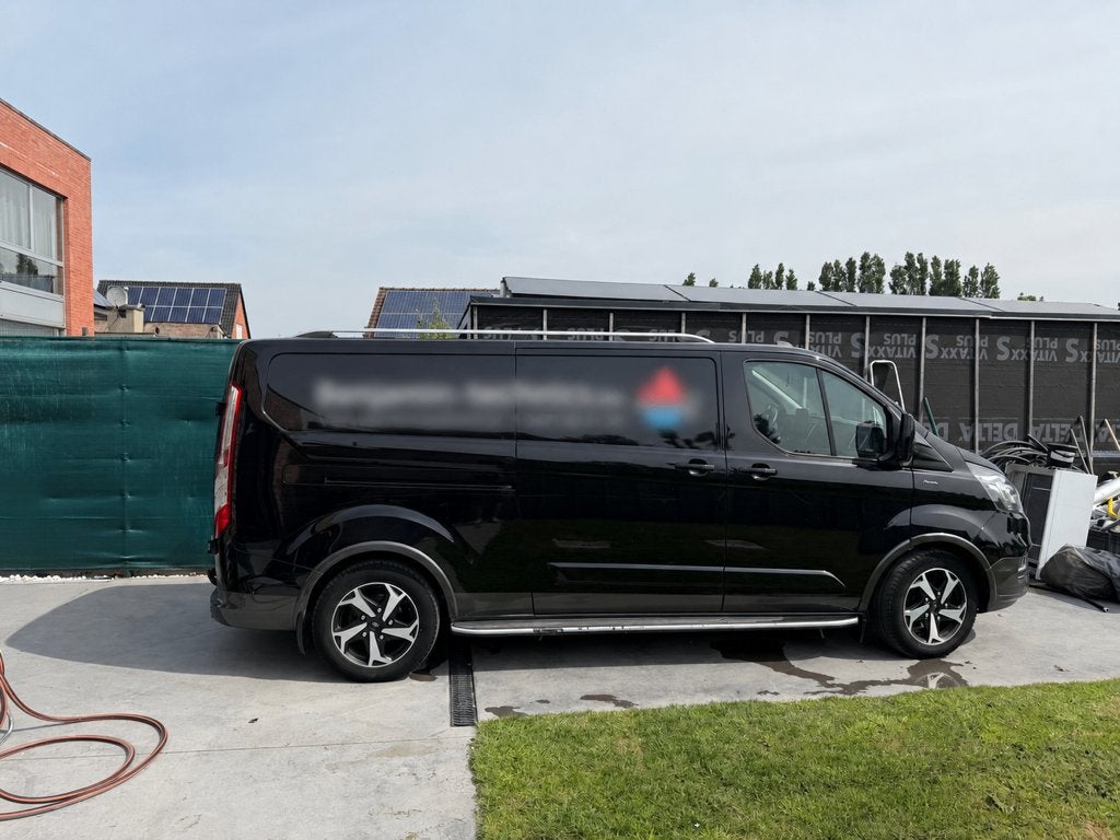 Ford Transit Custom Active 2021, Auto's, Zwart, Diesel, 2 deurs, Te koop