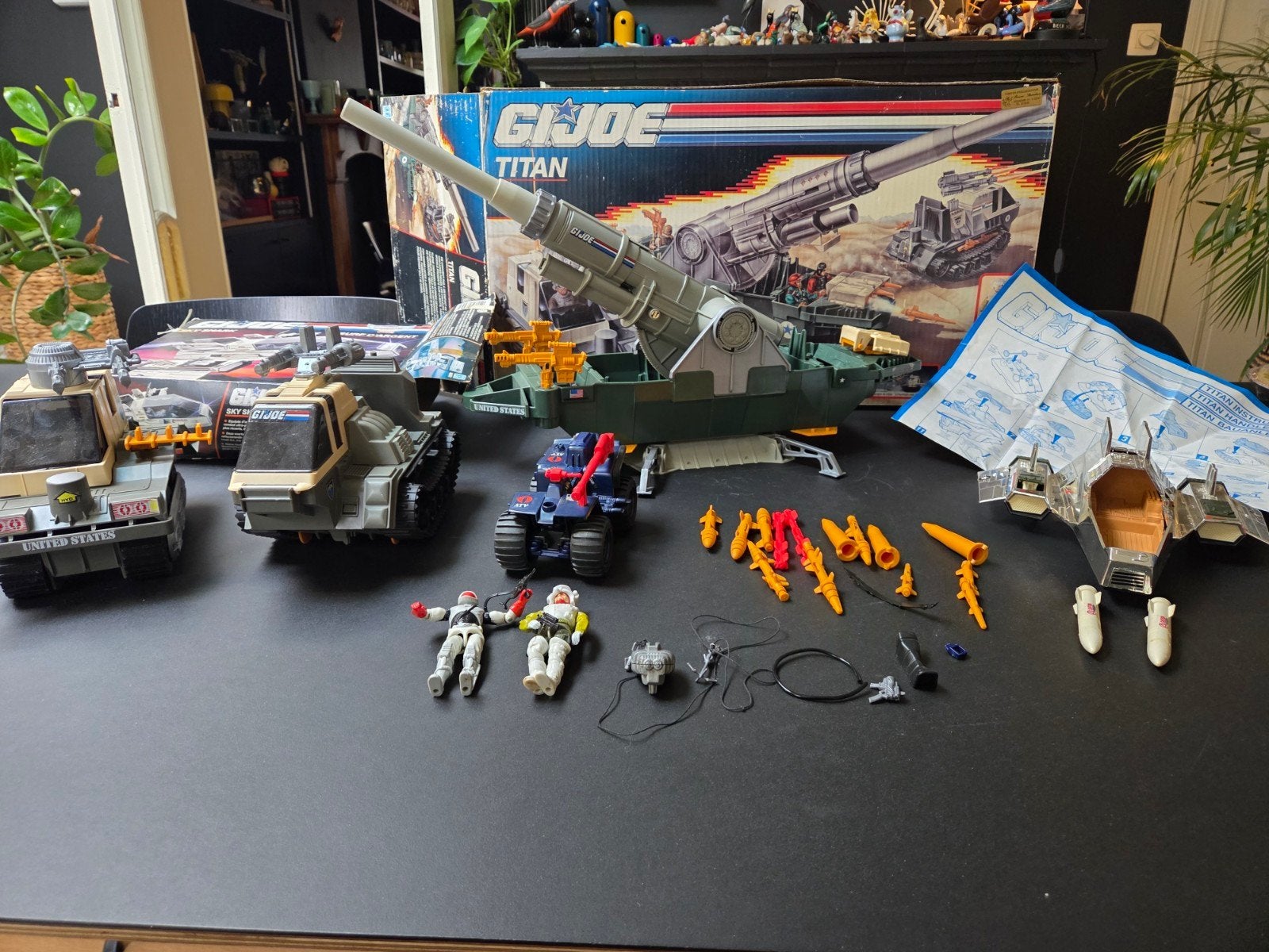 gi joe lot met doos 1980, Ophalen of Verzenden