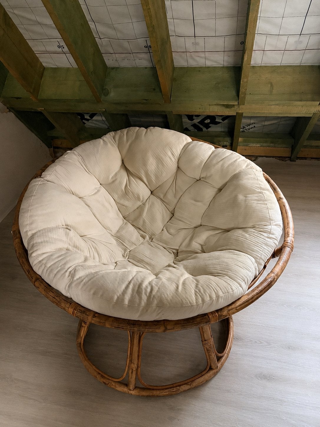 Loungestoel Papasan Rotan, Huis en Inrichting, Zetels | Zetels, Ophalen, Gebruikt, Eenpersoons, Riet of Rotan