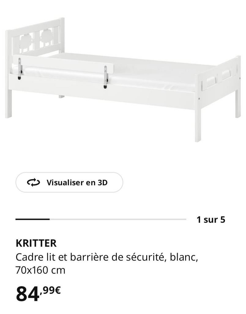 ️ 2 IKEA Mouton kinderbedden — compleet + accessoires, Kinderen en Baby's, Ophalen, Gebruikt, 70 tot 85 cm, 140 tot 160 cm