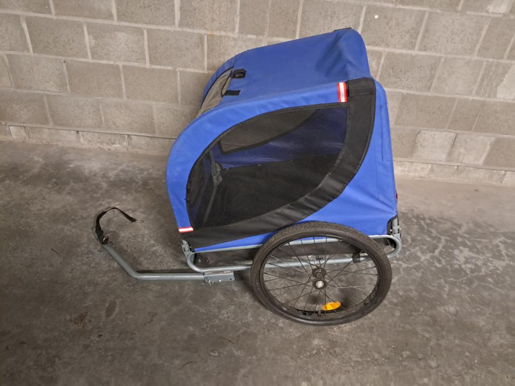 Hondenfietskar, Fietsen en Brommers, Fietsaccessoires | Aanhangwagens en Karren, Ophalen, Minder dan 20 kg, Opvouwbaar, Zo goed als nieuw