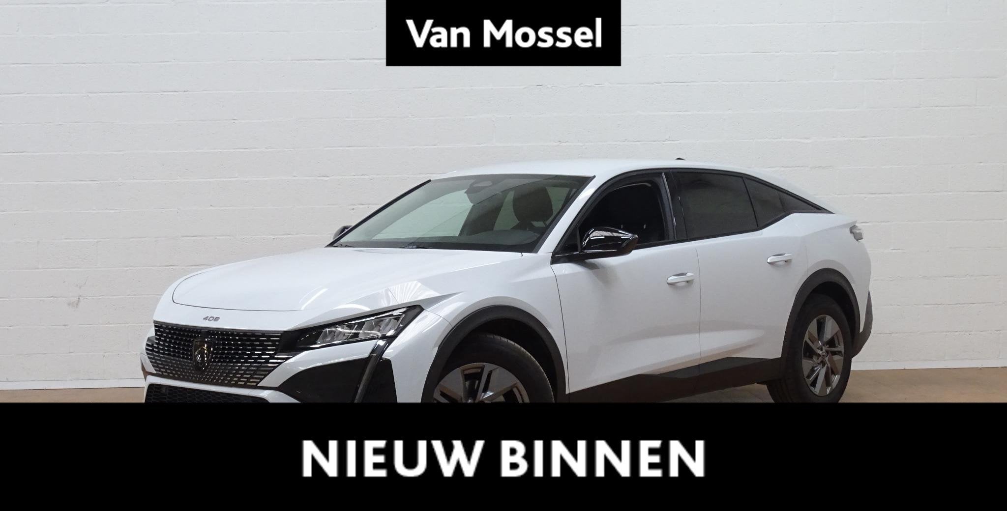 Peugeot 408 1.2 HYBRID 145 e-DSC6 Allure verwacht, Gebruikt, 136 pk, Wit, 5 zetels
