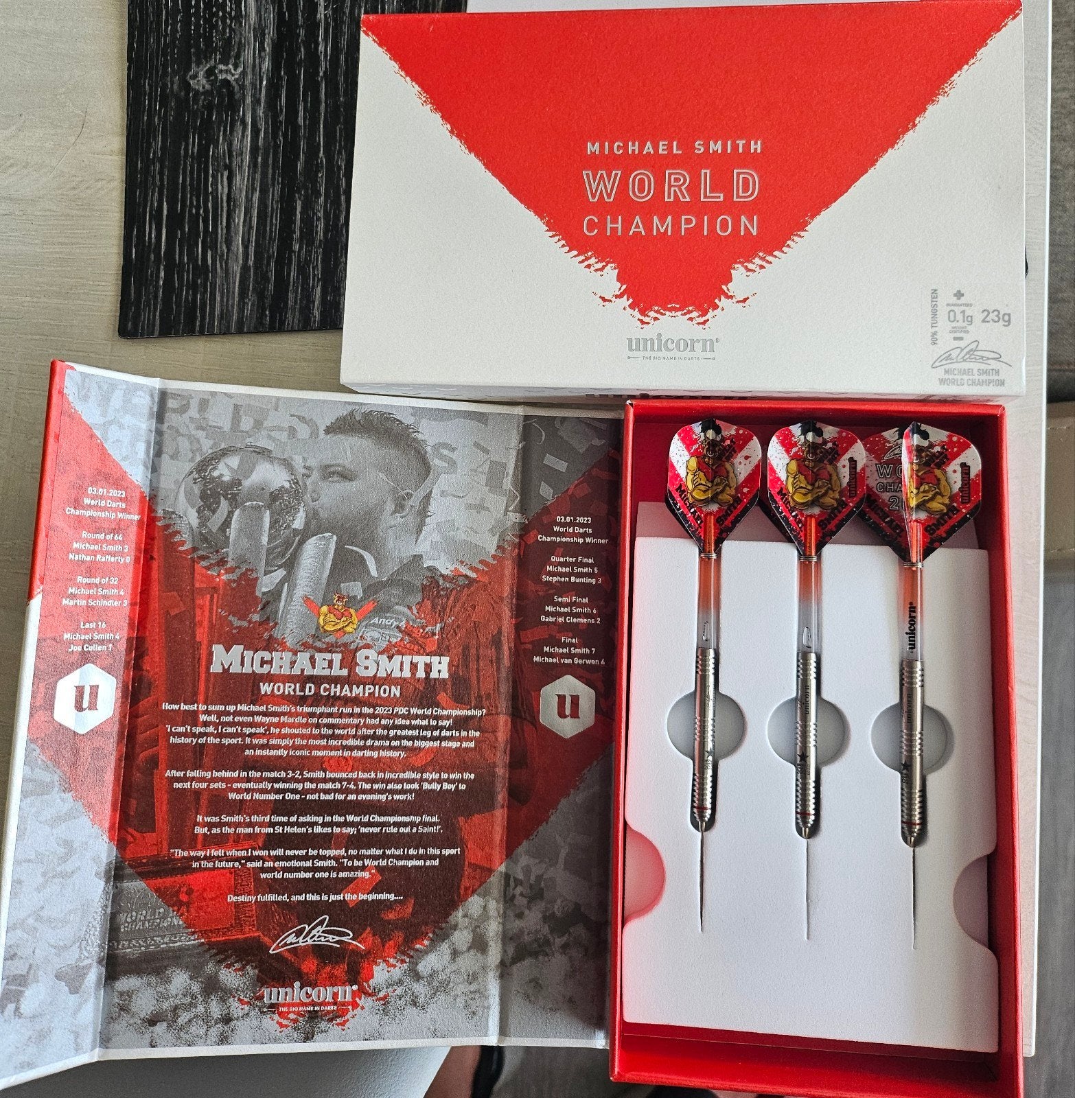 Micheal smith WC 22 gram, Sport en Fitness, Darts, Ophalen