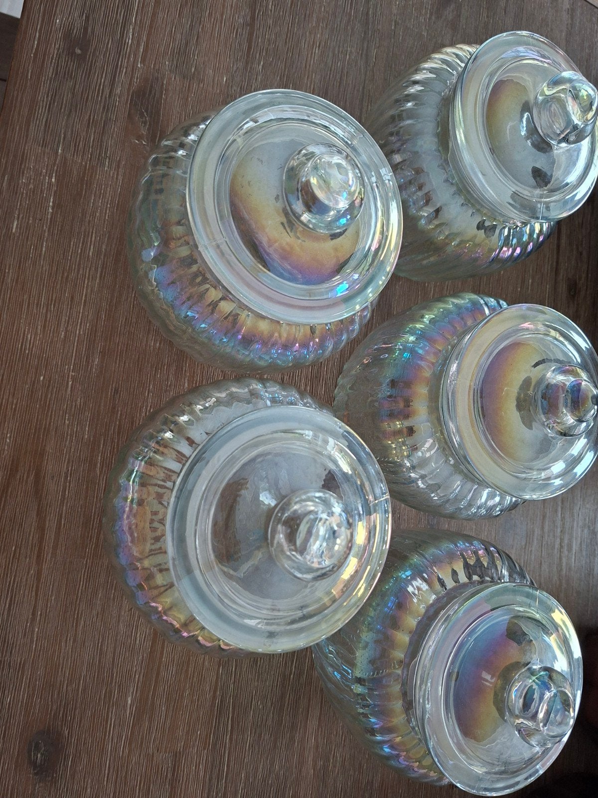 Grands vases avec couvercles, Enlèvement, Autres types, Neuf, Verre