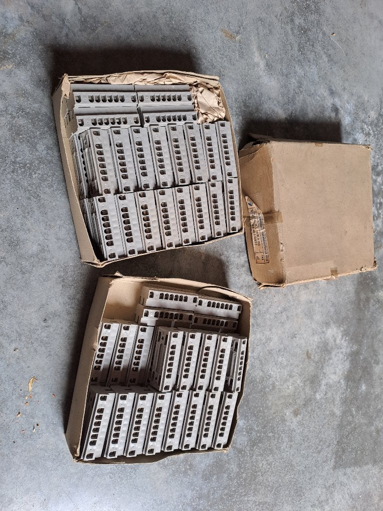 Lot Wieland Kroonstrips / Kroonstenen (8-polig) – 73 stuks, Bricolage & Construction, Enlèvement, Neuf, Wieland, Autres types