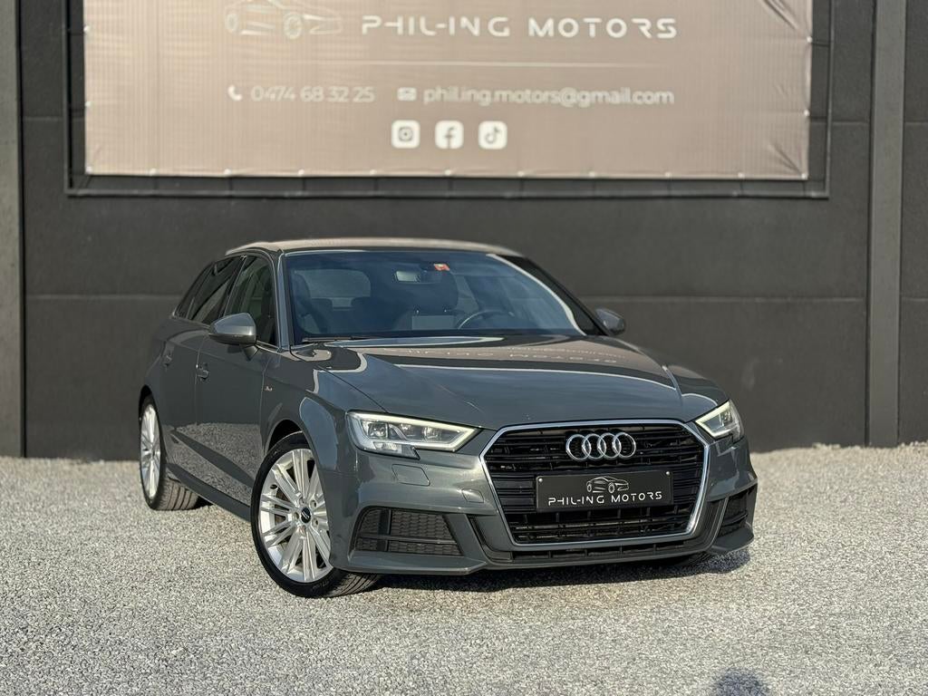Audi A3 Sportback S Line Int/Ext , Bte Auto, Cuir, Led, Cuir, Argent ou Gris, Achat, Euro 6