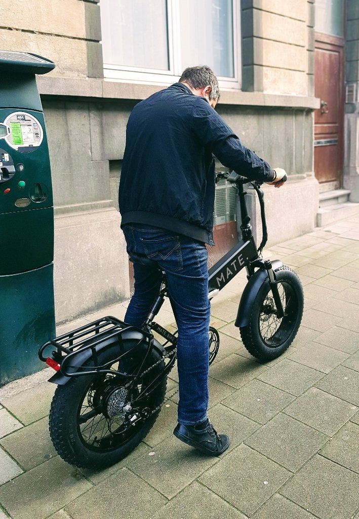 Vélo électrique pliant MATE X 250+ (Black) + Accessoires, 20 inch of meer, Heren, Versnellingen, Zo goed als nieuw