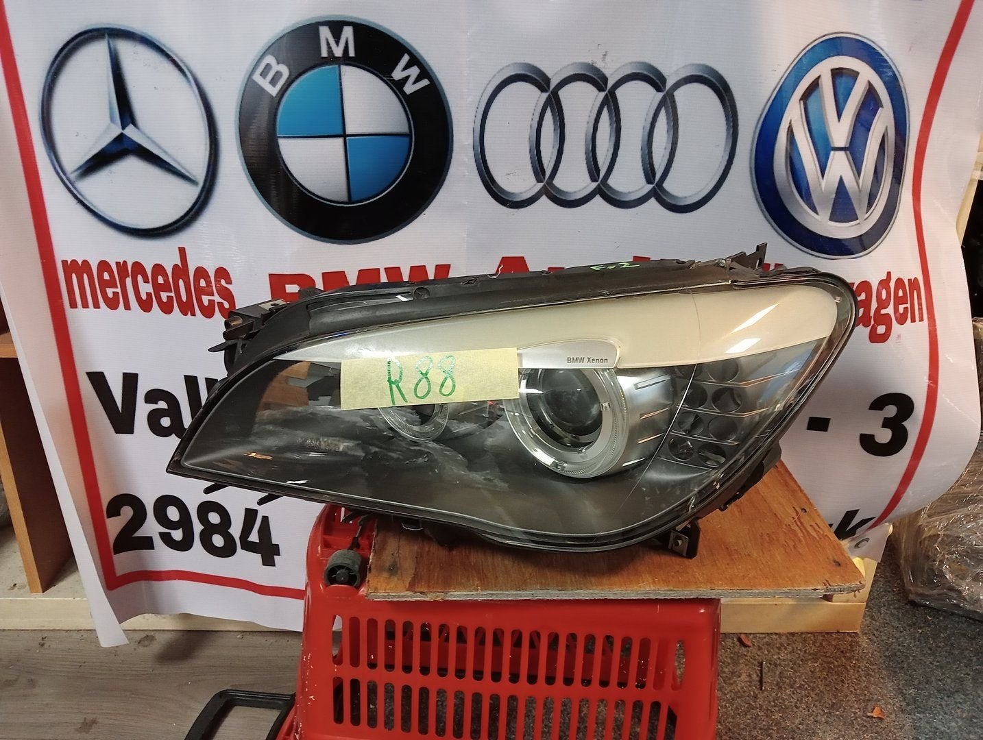 BMW 7 Serie Koplamp links 7182137, Auto-onderdelen, Gebruikt, -, -, Ophalen of Verzenden